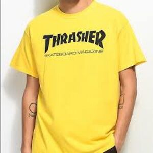 Thrasher Skate Classic Yellow T-Shirt